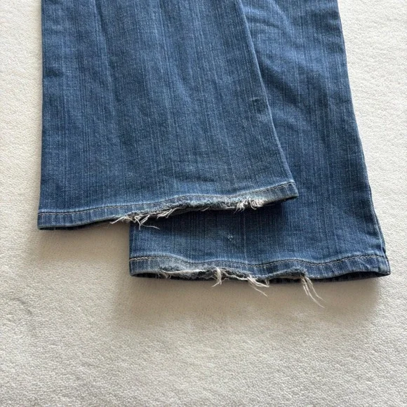 Levis 515 Bootcut Jeans Womens 8 Short Blue Dark Wash Denim Stretch 515-0218 - Picture 5 of 12